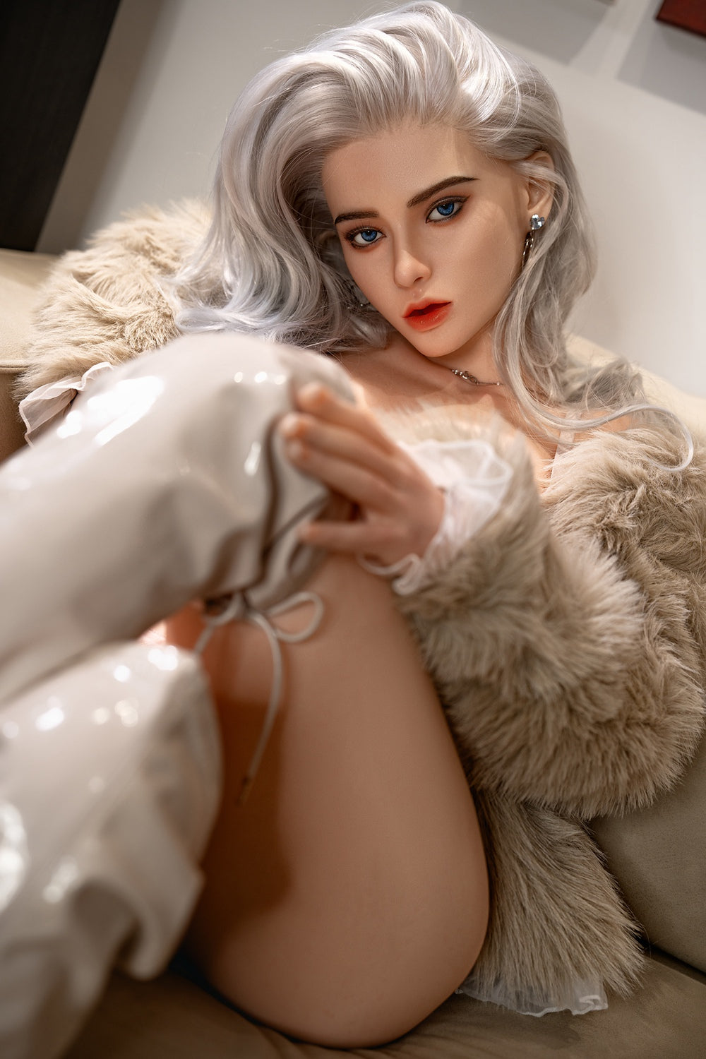 Young European Sex Doll Shaina - 164CM D Cup - Silicone Head Movable Jaw - SY Doll