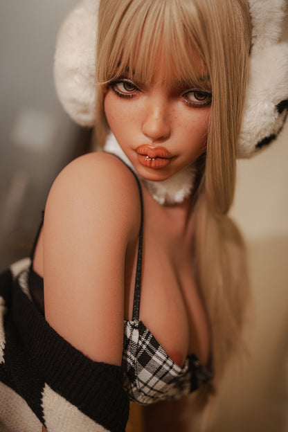 Silicone Head Big Booty Blonde Sex Doll Leah 152CM - SY Doll