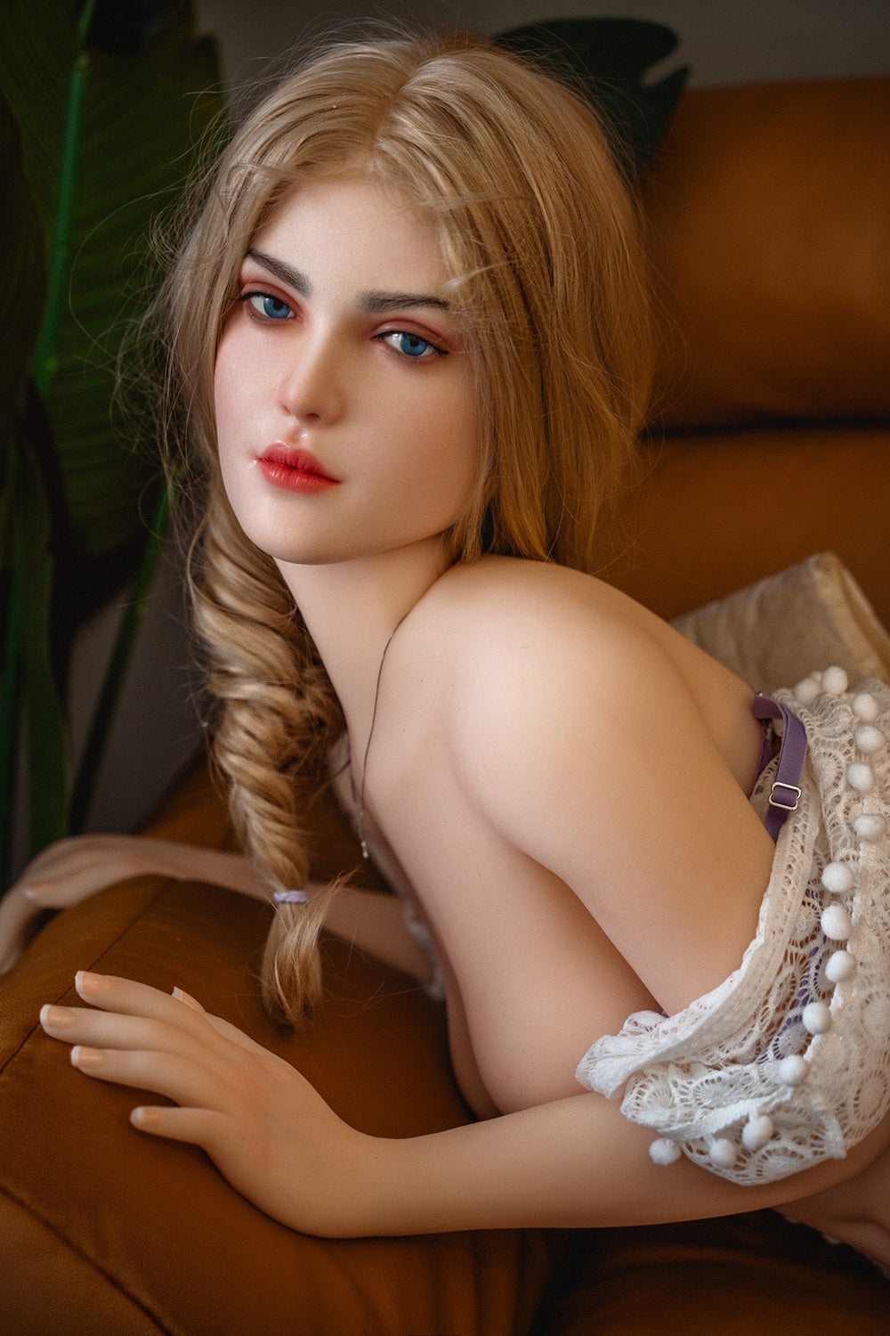 Silicone Head Small Tits Blonde Sex Doll Letta - 158CM B Cup - SY Doll